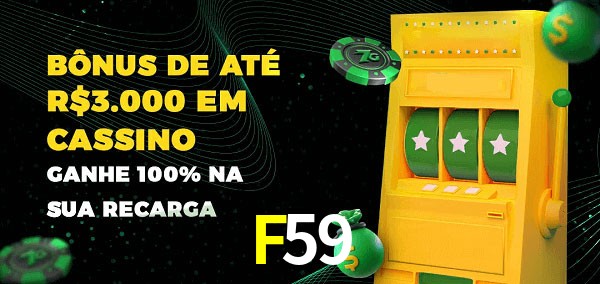 F59 melhor bônus de depósito