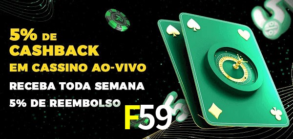 Promoções do cassino ao Vivo F59